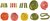 Hecken für Spur H0 in verschiedenen Farben (JO 12-13D)
