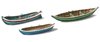 Rowboats 3 pieces, 1:87, resin ready made, painted (AR 387.08)