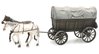Covered wagon, 1:87, ready-made, painted (AR 387.285)