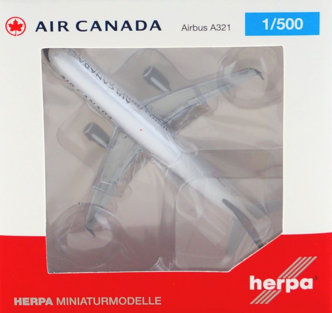 Herpa 530804-1/500 Airbus a321-Air Canada-NUOVO 